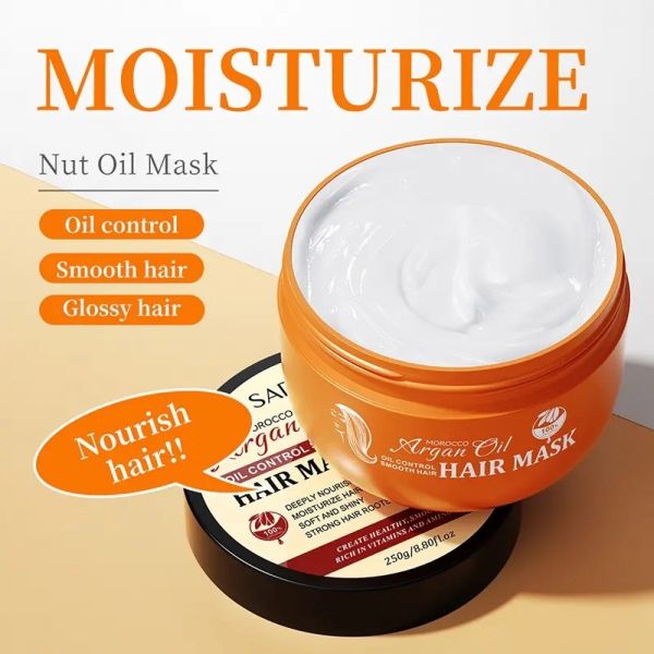 SADOER Nourishing hair mask with argan oil, 250 ml